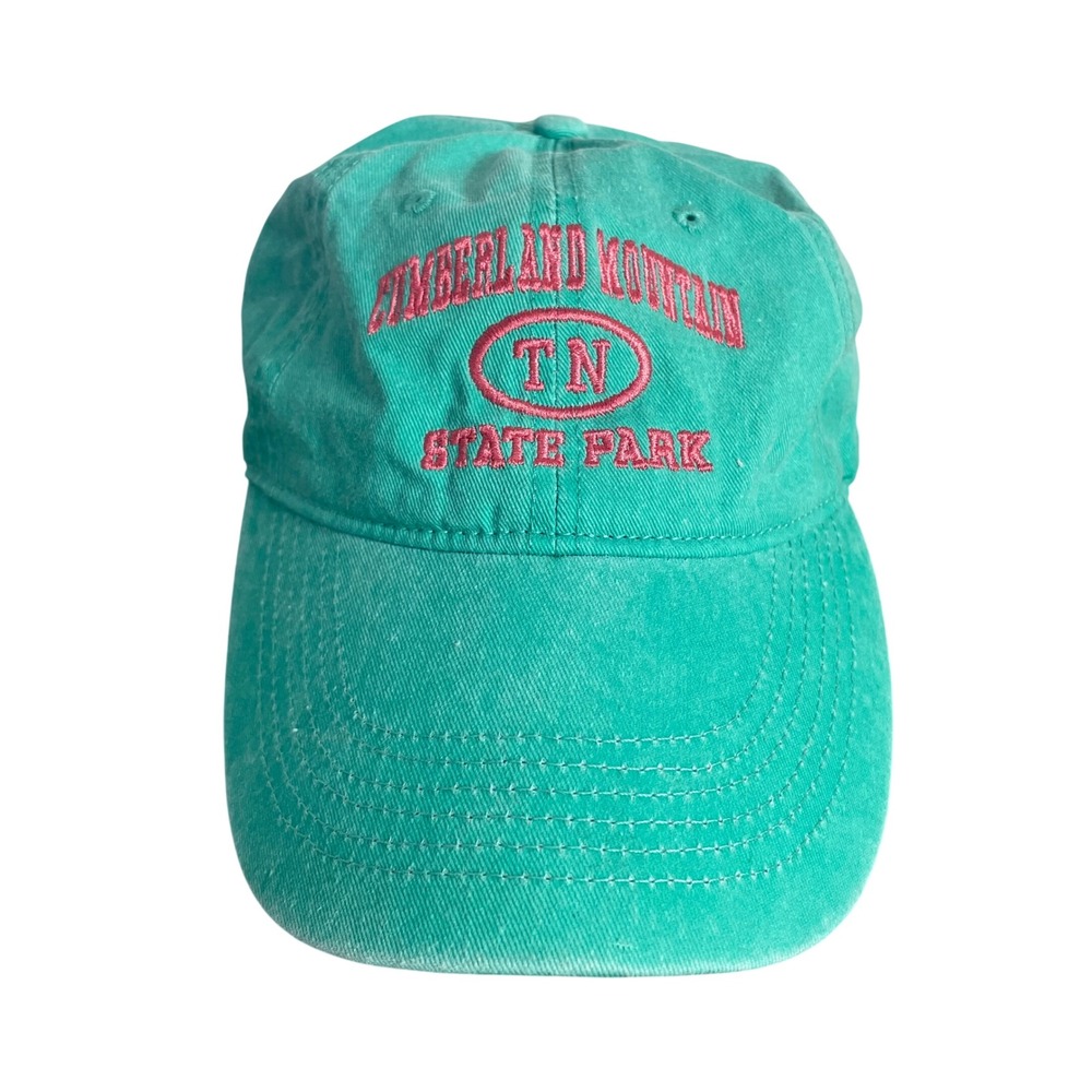Vintage Dad Hat Cumberland Mountain State Park TN Green Strapback Cap USA